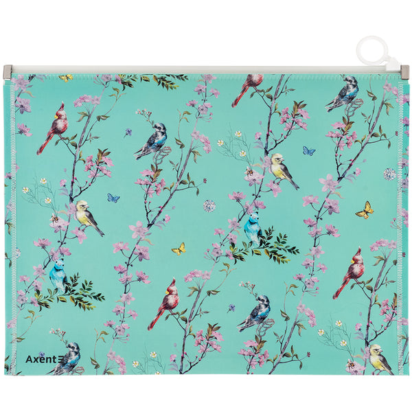 Zipper folder zip-lock Axent Olga Selyshcheva, Spring 1497-33-A, A4+