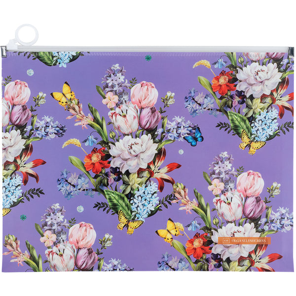 Zipper folder zip-lock Axent Olga Selyshcheva, Secret Garden 1497-35-A, A4+