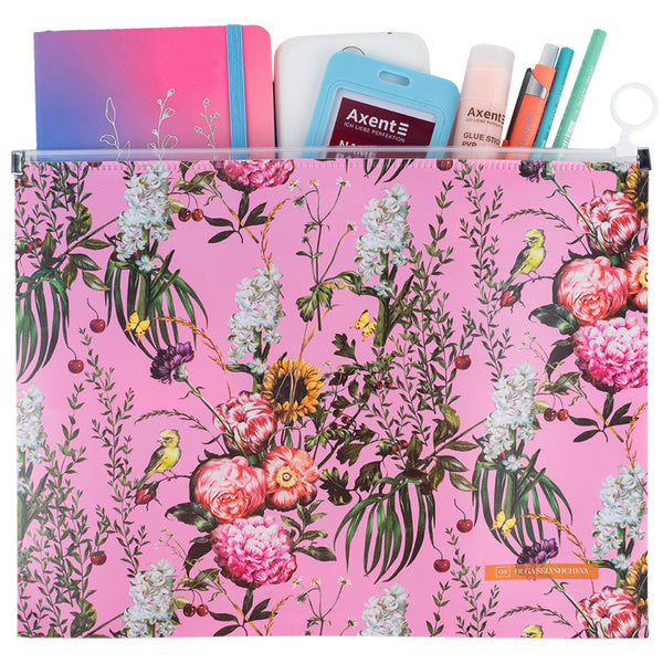 Zipper folder zip-lock Axent Olga Selyshcheva, Summer time 1497-34-A, A4+