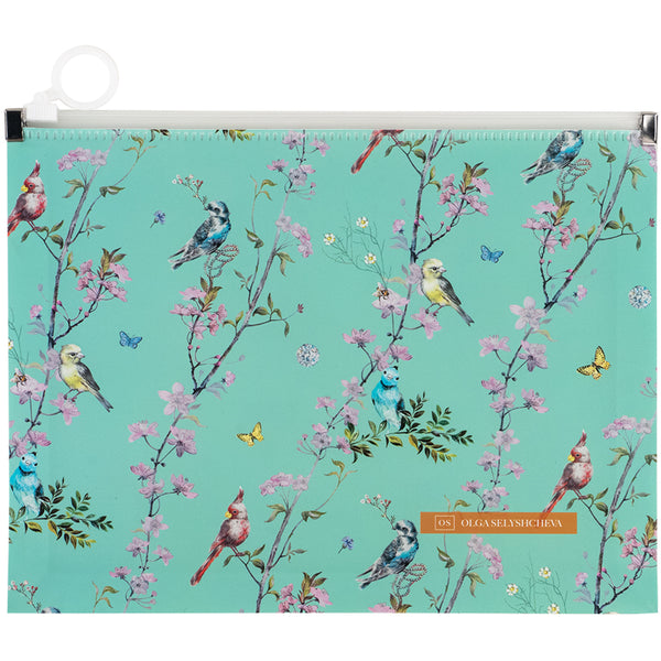 Zipper folder zip-lock Axent Olga Selyshcheva, Spring 1498-33-A, A5+