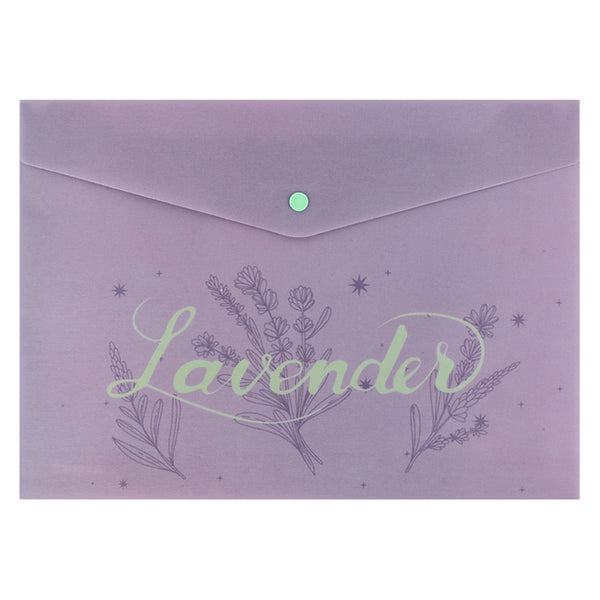 Folder with button Axent Lavender-2 1495-37-A, A4