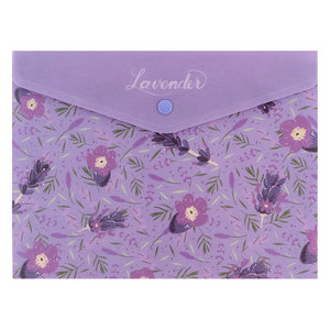 Folder with button Axent Lavender-1 1496-36-A, A5+