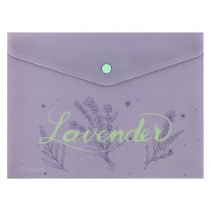 Folder with button Axent Lavender-2 1496-37-A, A5+