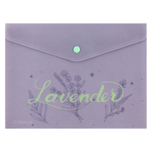 Folder with button Axent Lavender-2 1496-37-A, A5+
