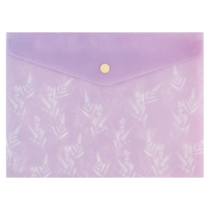 Folder with button Axent Lavender-3 1496-38-A, A5+