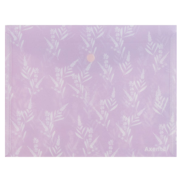 Folder with button Axent Lavender-3 1496-38-A, A5+