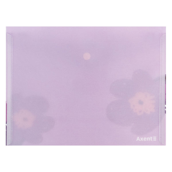 Folder with button Axent Lavender-4 1496-39-A, A5+