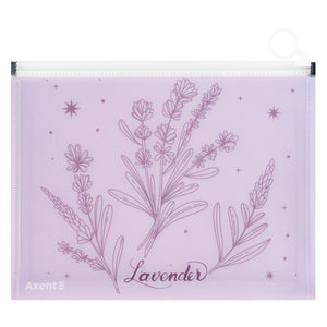 Zipper folder zip-lock Axent Lavender-2 1498-37-A, A5+