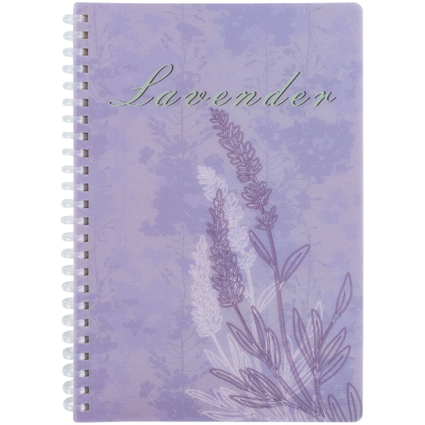 Spiralnotizbuch Axent Lavender 3 8033-3-A, A5, 80 Blatt, Zelle, Kunststoffabdeckung