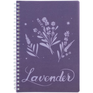 Spiral notebook Axent Lavender 4 8033-4-A, A5, 80 sheets, squared, plastic cover