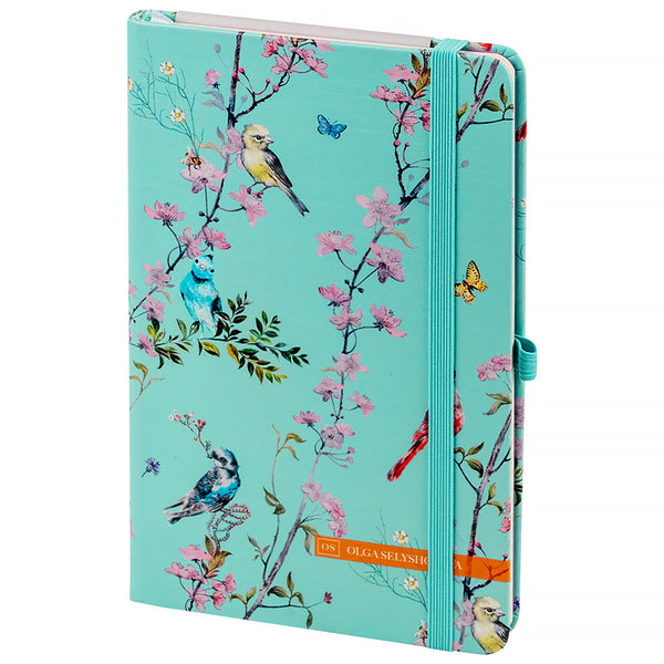 Notebook Partner Olga Selyshcheva, Spring 8621-1-A-OS, 125x195 mm, 96 sheets,  squared
