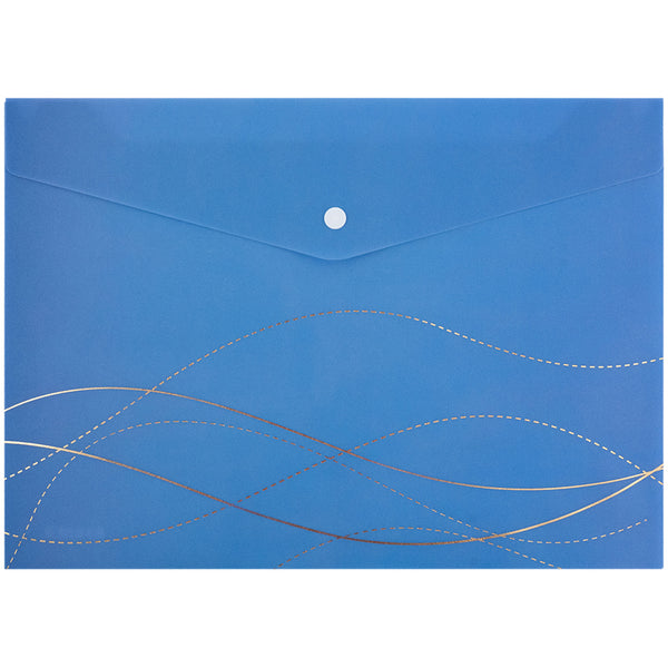 Folder with button Axent Waves-2 1495-41-A, A4