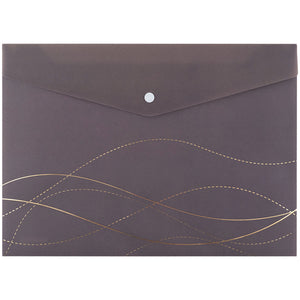Folder with button Axent Waves-4 1495-43-A, A4