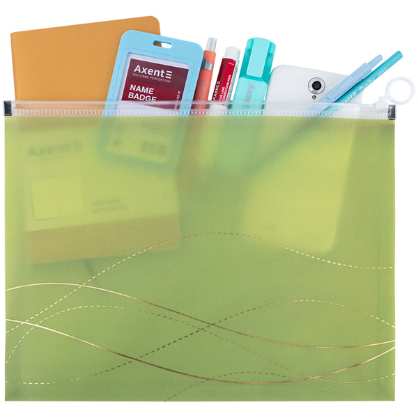 Druckverschlussmappe Axent Waves-3 1497-42-A, A4