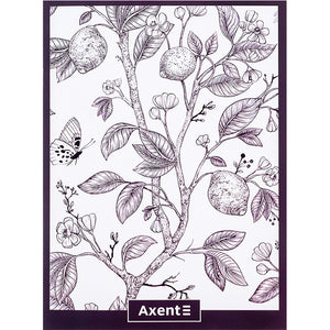 Notizbuch für Notizen Axent 4780-7-A, A4, 48 blätter, zelle, plum