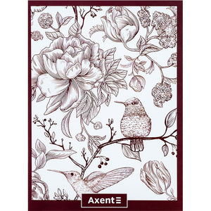 Notebook for notes Axent 4780-8-A, A4, 48 sheets, squared, burgundy