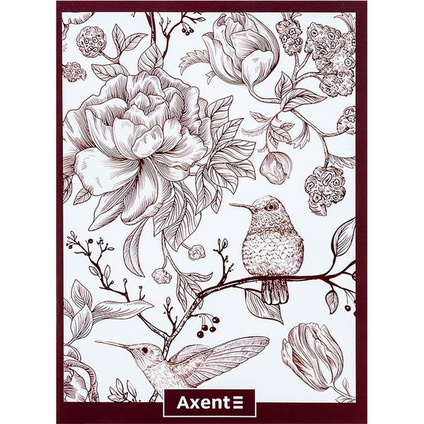 Notebook for notes Axent 4780-8-A, A4, 48 sheets, squared, burgundy