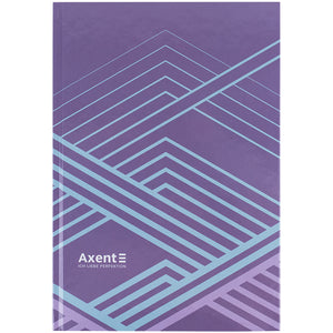 Notizbuch Axent Lines 8422-583-A, A4, 96 Blatt, Zelle, lila