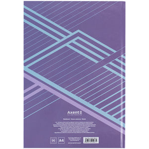 Notizbuch Axent Lines 8422-583-A, A4, 96 Blatt, Zelle, lila