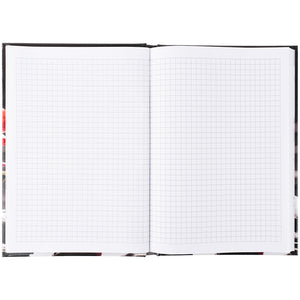 Notebook Axent R&B Flower 8457-7-A, A5, 96 sheets,  squared, hard cover
