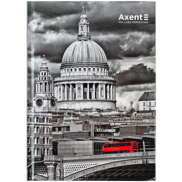 Notizbuch Axent R&B Bus 8457-8-A, A5, 96 Blätter, Zelle, Hardcover