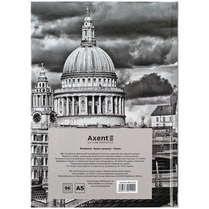Notizbuch Axent R&B Bus 8457-8-A, A5, 96 Blätter, Zelle, Hardcover