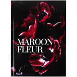 Notebook Axent Maroon fleur 8459-1-A, A5, 96 sheets,  squared, hard cover