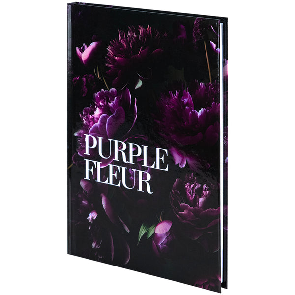 Notebook Axent Purple fleur 8459-2-A, A5, 96 sheets,  squared, hard cover