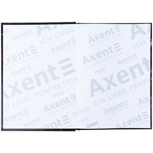 Notebook Axent Purple fleur 8459-2-A, A5, 96 sheets,  squared, hard cover