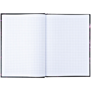 Notebook Axent Purple fleur 8459-2-A, A5, 96 sheets,  squared, hard cover