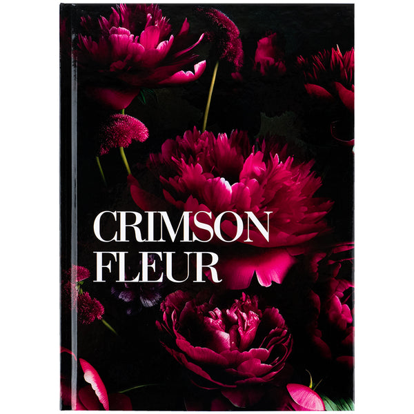 Notebook Axent Crimson fleur 8459-4-A, A5, 96 sheets,  squared, hard cover