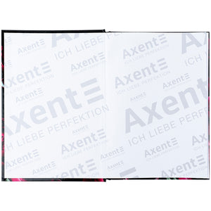 Notebook Axent Crimson fleur 8459-4-A, A5, 96 sheets,  squared, hard cover