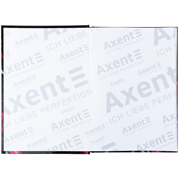 Notebook Axent Crimson fleur 8459-4-A, A5, 96 sheets,  squared, hard cover