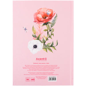 Notizbuch Axent Love 8459-6-A, A5, 96 Blätter, Zelle, Hardcover