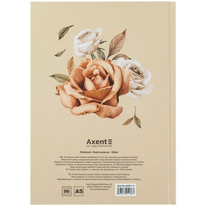 Notizbuch Axent Beauty 8459-7-A, A5, 96 Blatt, Zelle, Hardcover