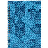 Spiralnotizbuch Axent 8032-33-A, A5, 96 Blatt, Zelle, Hardcover