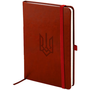 Notebook Axent Partner Lux Coat of arms 8202-05-5-A, 125x195 mm, 96 sheets,  squared, burgundy