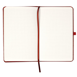 Notebook Axent Partner Lux Coat of arms 8202-05-5-A, 125x195 mm, 96 sheets,  squared, burgundy