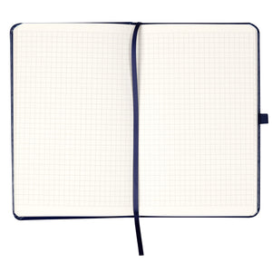 Notebook Axent Partner Lux Emblem 8202-02-5-A, 125x195 mm, 96 sheets,  squared, blue