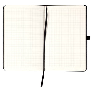 Notebook Axent Partner Lux Volya 8202-01-5-A, 125x195 mm, 96 sheets,  squared, black