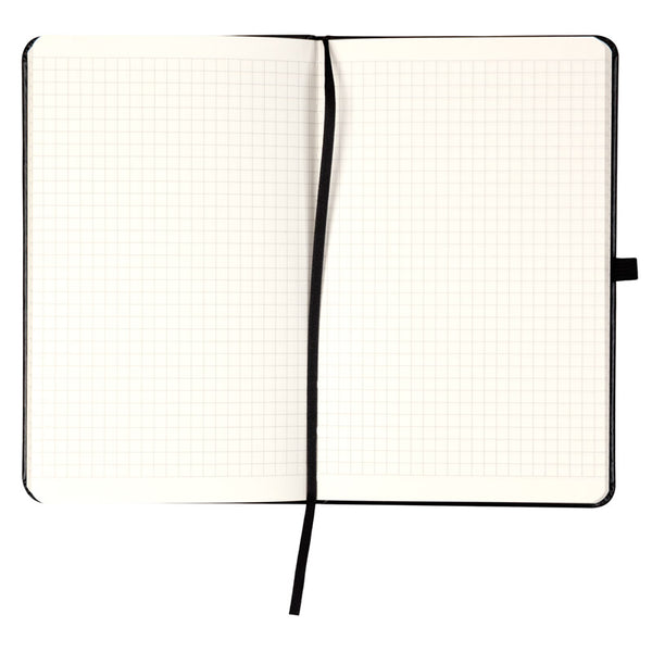 Notebook Axent Partner Lux Volya 8202-01-5-A, 125x195 mm, 96 sheets,  squared, black