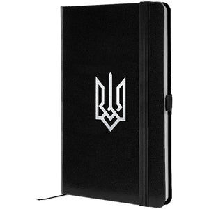 Notebook Axent Partner Coat of arms 8201-01-5-A, 125*195 mm, 96 sheets,  squared, black