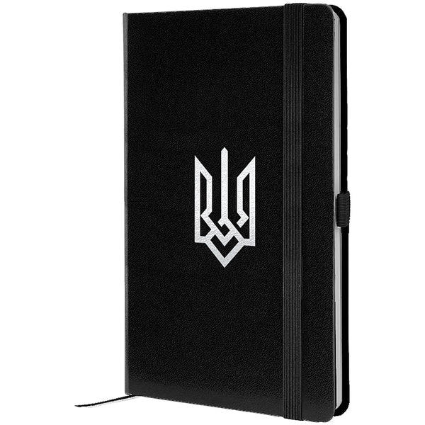 Notebook Axent Partner Coat of arms 8201-01-5-A, 125*195 mm, 96 sheets,  squared, black