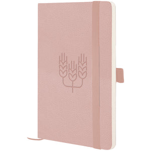 Notebook Axent Partner Soft Skin Spikelets 8616-24-6-A, 125x195 mm, 96 sheets,  squared